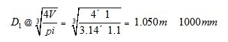 反應(yīng)釜筒體的幾何尺寸計(jì)算